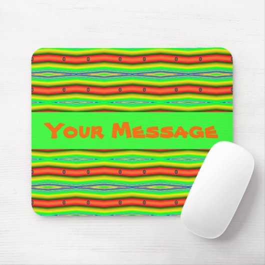 hellgrüne Orange Mousepad (Mit Mouse)