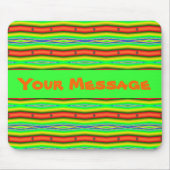 hellgrüne Orange Mousepad (Vorne)
