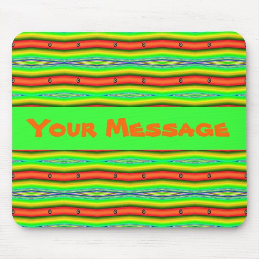 hellgrüne Orange Mousepad (Vorne)