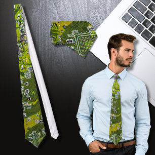 Hellgrüne PCB-Schaltungsplatine-Design für IT-Expe Krawatte