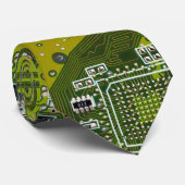 Hellgrüne PCB-Schaltungsplatine Design für IT-Prof Krawatte (Gerollt)
