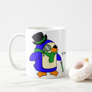 Hellgrüne Pinguine Kaffeetasse