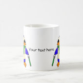 Hellgrüne Pinguine Kaffeetasse (Mittel)