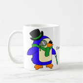 Hellgrüne Pinguine Kaffeetasse (Links)