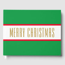 Hellgrüne rote Streifen MERRY CHRISTMAS