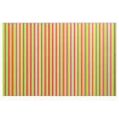 Hellgrüne, rote und hellzyanfarbene Streifen Stoff (Yard (91,4 cm))
