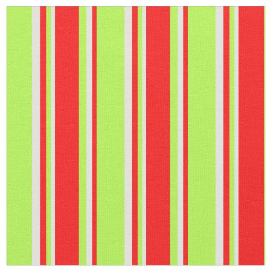Hellgrüne, rote und hellzyanfarbene Streifen Stoff (Nahaufnahme)