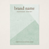 Hellgrüne Schattierungen Ohrensichtkarte (Vorderseite)