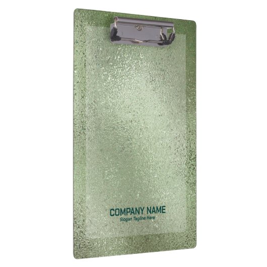 Hellgrüne, schimmernde Glasstruktur Klemmbrett (Rechts)