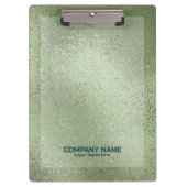 Hellgrüne, schimmernde Glasstruktur Klemmbrett (Vorderseite)