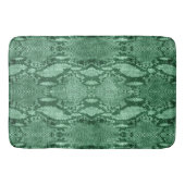 Hellgrüne Schlangenhautdrucke Badematte (Vorderseite)