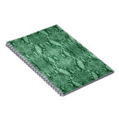 Hellgrüne Schlangenhautdrucke Notizblock (Rechte Seite)