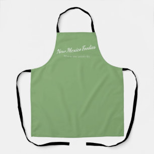 Hellgrüne Schürze mit New Mexico Foodies-Logo