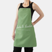 Hellgrüne Schürze mit Santa Fe Foodies-Logo (InSitu)