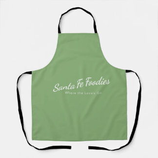 Hellgrüne Schürze mit Santa Fe Foodies-Logo