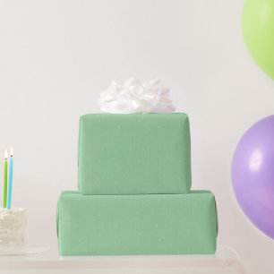 Hellgrüne Streifen Monogramm Pastell minimal  Geschenkpapier
