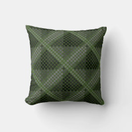 Hellgrüne Tasten oder Gruben, abstrakte Formen Kissen