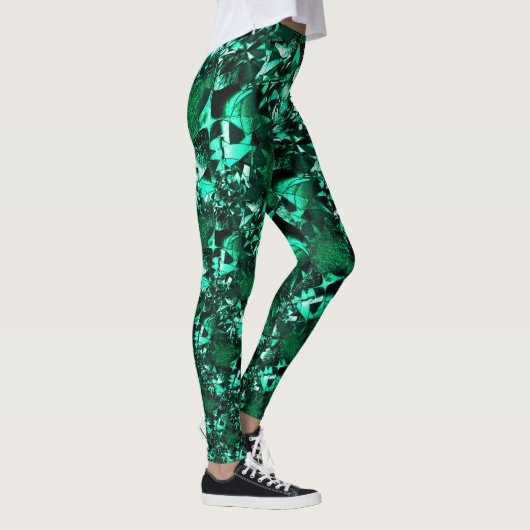 Hellgrüne Töne und ähnlich wie Prägung Leggings (Rechts)