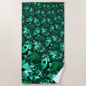 Hellgrüne Töne und ähnlich wie Prägung Strandtuch (Vorderseite)