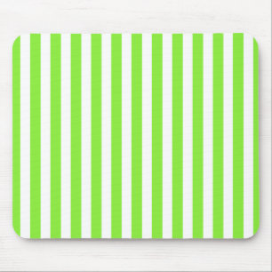 Hellgrüne und weiße Bonbonstreifen Mousepad