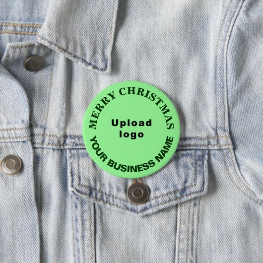 Hellgrüne Weihnachts-Geschäftsrundform-Taste Button (Beispiel)