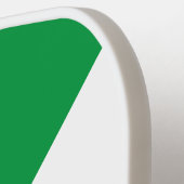 Hellgrüne weiße, diagonale Streifen Pickleball Schläger (Linke Seite)