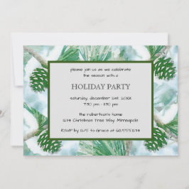 Hellgrüne Winterpine Einladung zum Urlaub