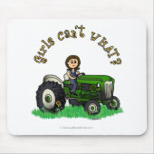Hellgrüner Bauer Mousepad (Vorne)