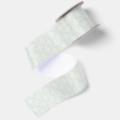 Hellgrüner Damastyle Satinband (Rückseite)