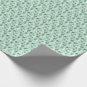 Hellgrüner Edelstein Geschenkpapier (Ecke)