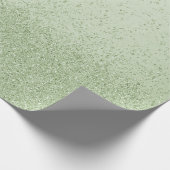 Hellgrüner falscher Glitter Geschenkpapier (Ecke)