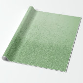 Hellgrüner falscher Glitter Geschenkpapier (Ungerollt)