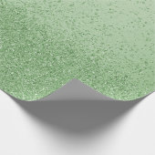 Hellgrüner falscher Glitter Geschenkpapier (Ecke)