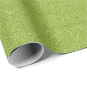 Hellgrüner falscher Glitter Geschenkpapier (Rolleneckpunkt)