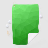 Hellgrüner Farbverlauf geometrisches Maschenmuster Golfhandtuch (Insitu)