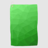 Hellgrüner Farbverlauf geometrisches Mesh-Muster Golfhandtuch (Vorderseite)