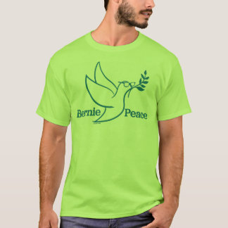 Hellgrüner Friedensvogel genügend Shirt