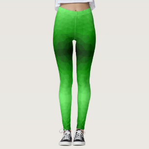 Hellgrüner geometrischer Maschenverlauf mit hellem Leggings