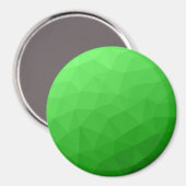 Hellgrüner geometrischer Maschenverlauf mit hellem Magnet (Vorderseite/Rückseite)