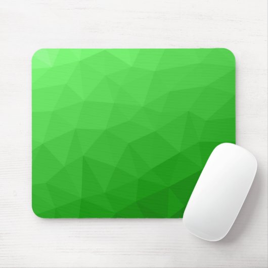 Hellgrüner geometrischer Maschenverlauf mit hellem Mousepad (Mit Mouse)