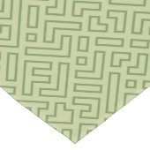 Hellgrüner geometrischer Muster-Tischläufer Großer Tischläufer (Ecke)