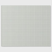 Hellgrüner Gingham Geschenkpapier (Flach)
