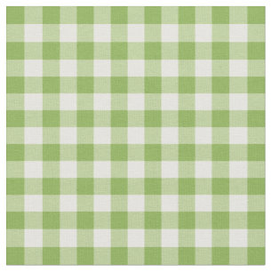 Hellgrüner Gingham kariert Stoff