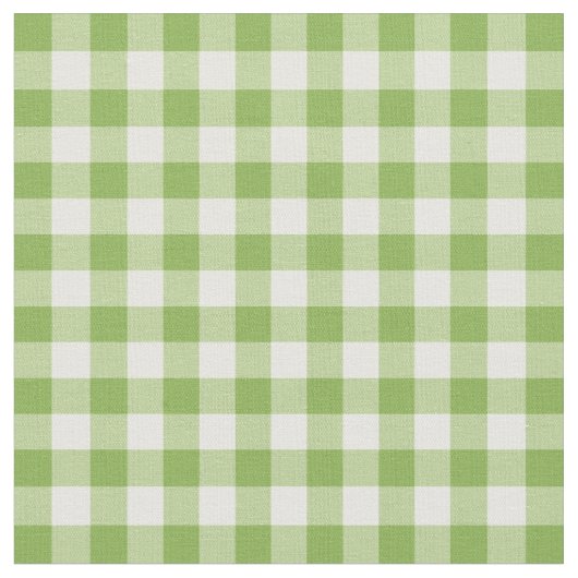 Hellgrüner Gingham kariert Stoff (Nahaufnahme)