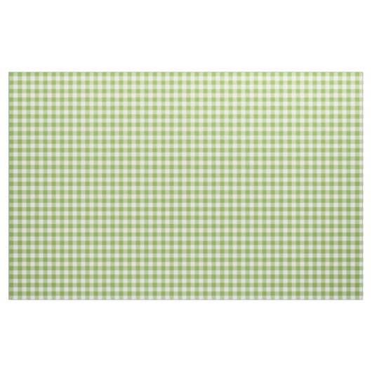 Hellgrüner Gingham kariert Stoff (Fat Quarter (45,7 x 55,9 cm))