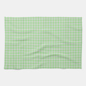 Hellgrüner Gingham-Karo Geschirrtuch (Horizontal)