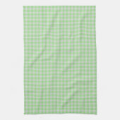 Hellgrüner Gingham-Karo Geschirrtuch (Vertikal)