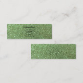 Hellgrüner Glitter Mini Visitenkarte (Vorne/Hinten)
