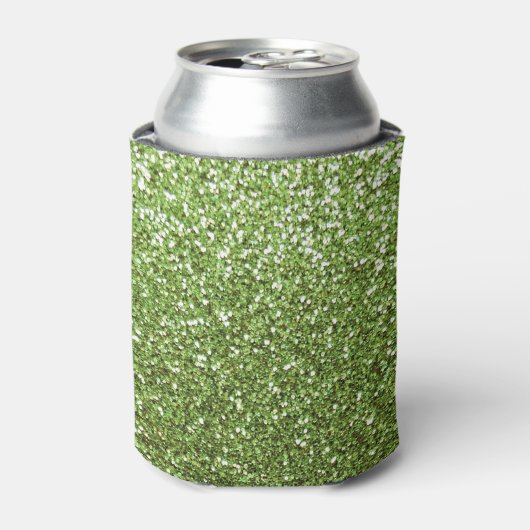 Hellgrüner Glitzer Dosenkühler (Kanne Vorderseite)