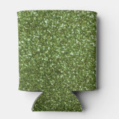 Hellgrüner Glitzer Dosenkühler (Rückseite)